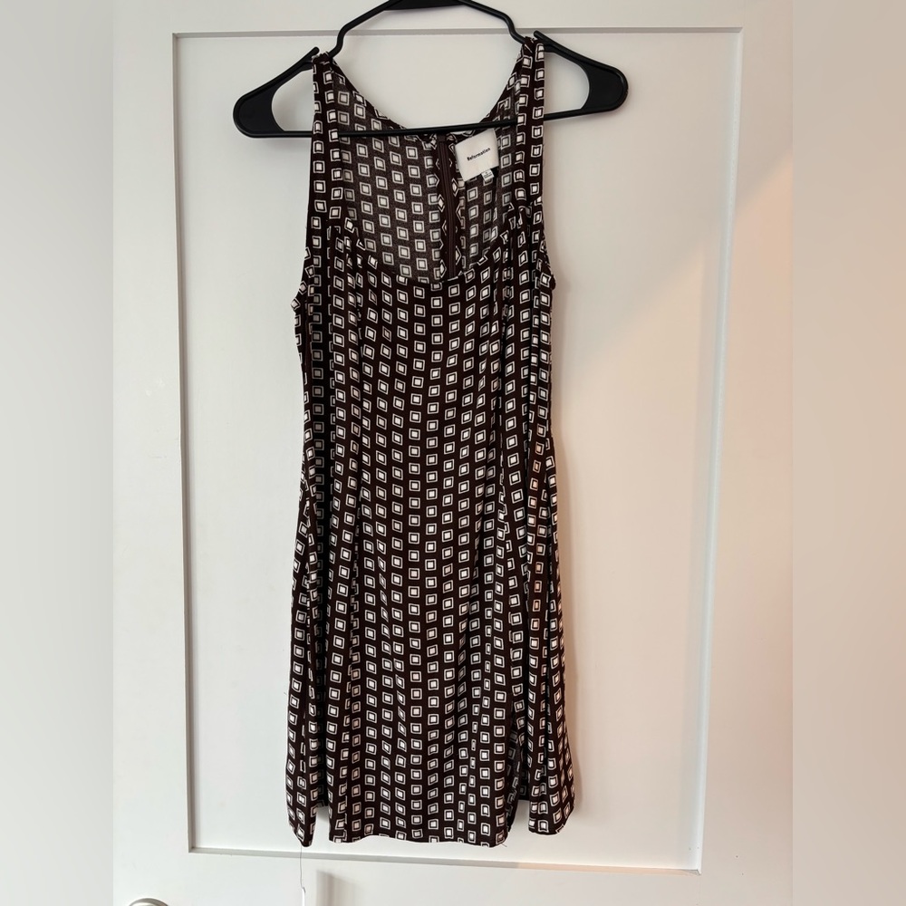 Reformation Noha Dress Brown - Size 6 - Picture 2 of 3